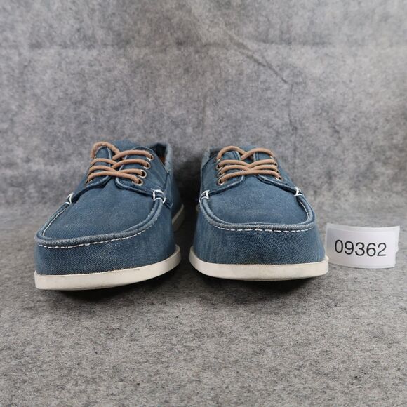 Old Navy Shoes Mens 10 Casual Boat Canvas Lace Up Moc Toe Blue Classic Peppy Low main image 10